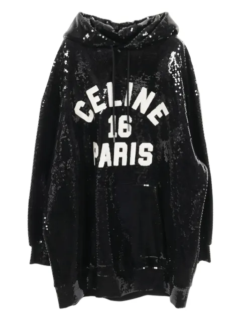 Celine Pre-Owned hoodie con detalles de lentejuelas