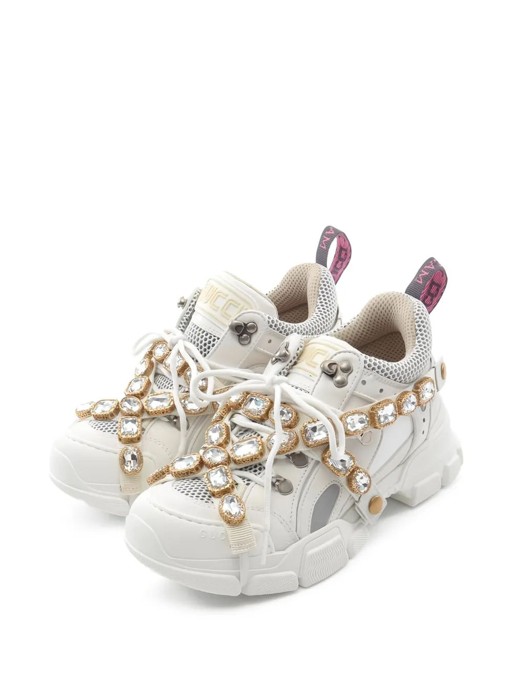 Gucci Pre-Owned 2020s Flashtrek Sneakers | White | Image 1