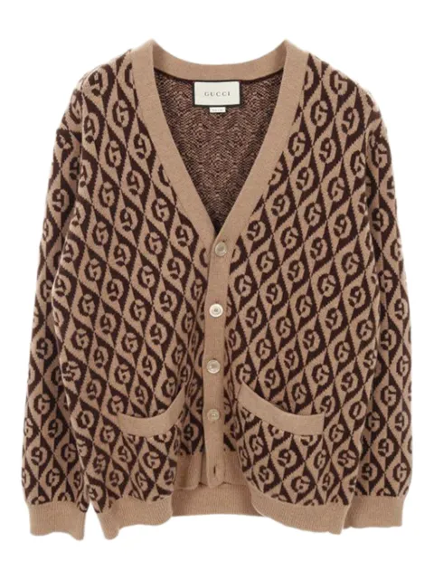 Gucci Pre-Owned 2000s patterned wool cardigan