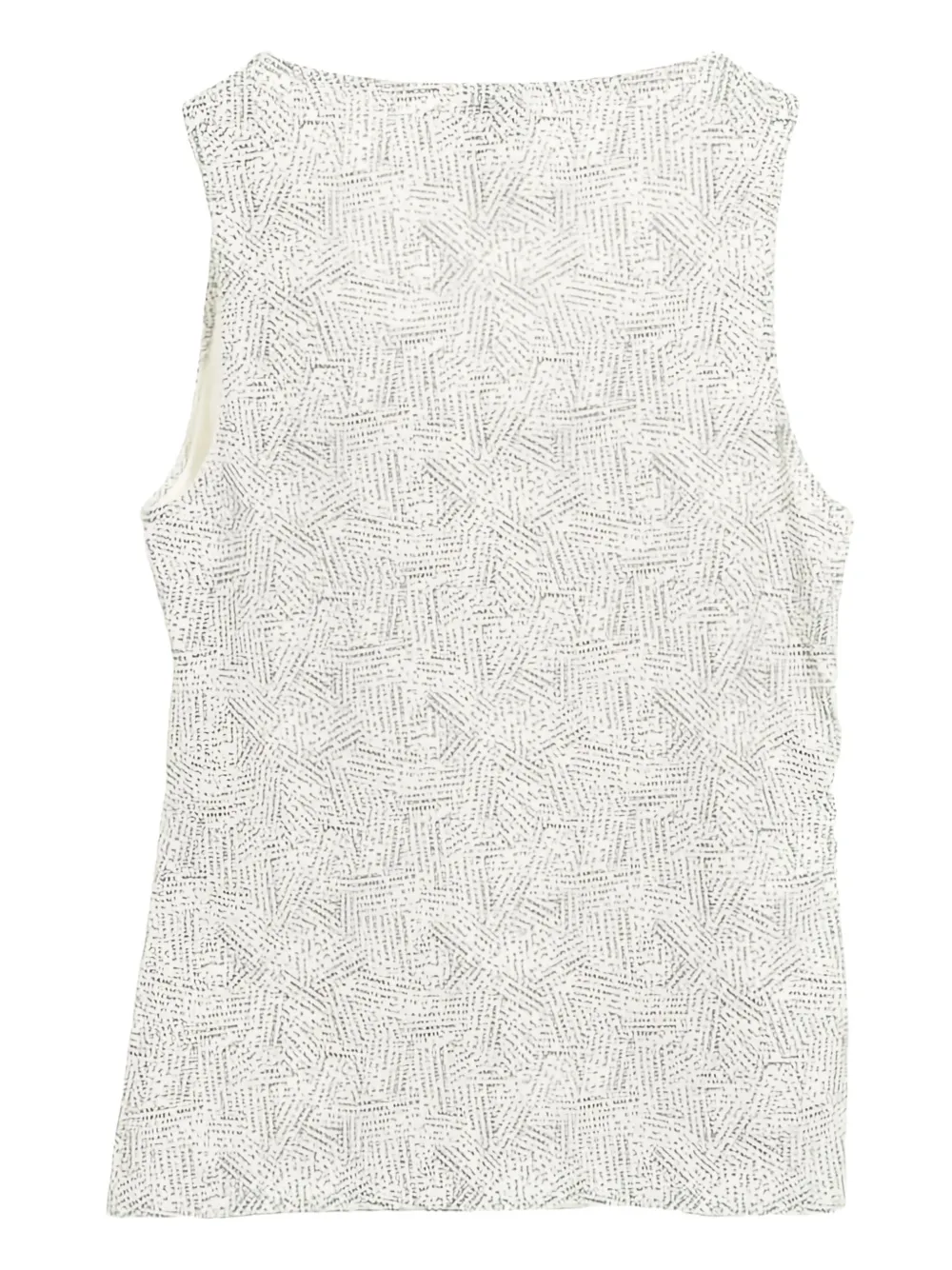 CHANEL Pre-Owned 1986-1988 logo-pattern tank top | Image 2