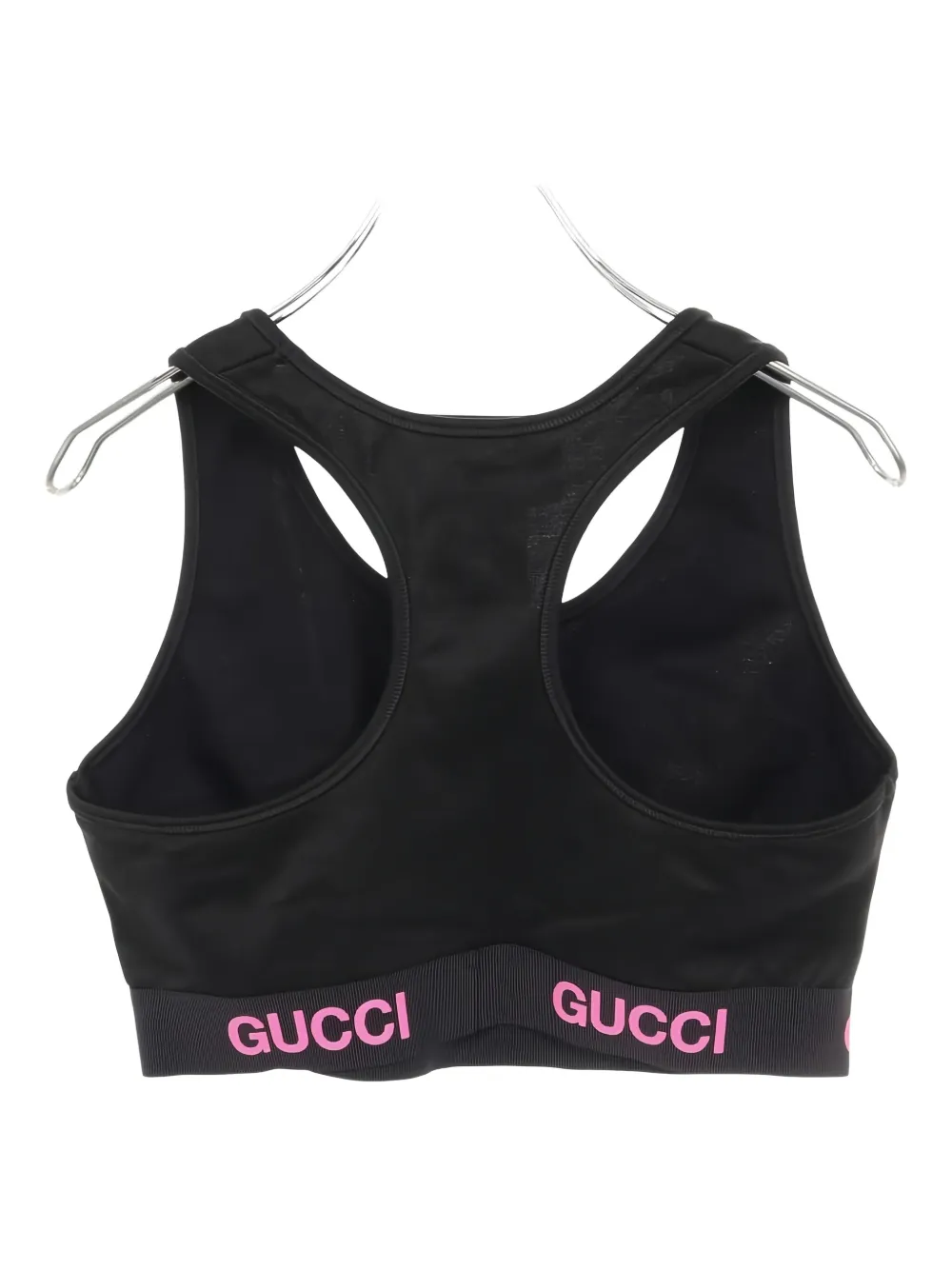 Gucci Pre-Owned 2010s hem-logo tank top | Vests & Tank Tops | Image 2