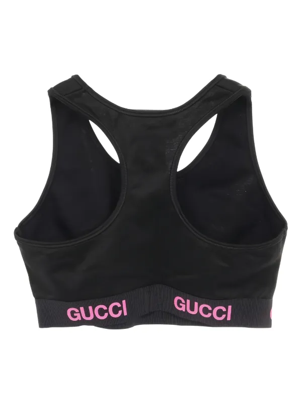 Gucci Pre-Owned 2010s hem-logo Tank Top Black FARFETCH TR