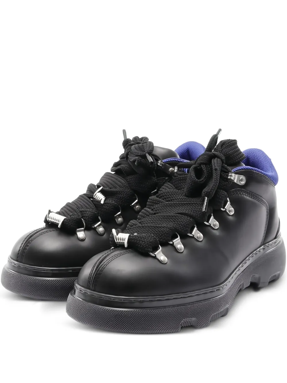 Burberry Pre-Owned 2020s 50mm Trek leather boots - ブラック Burberry Pre-Owned 2020s 50mm Trek leather boots - ブラック
