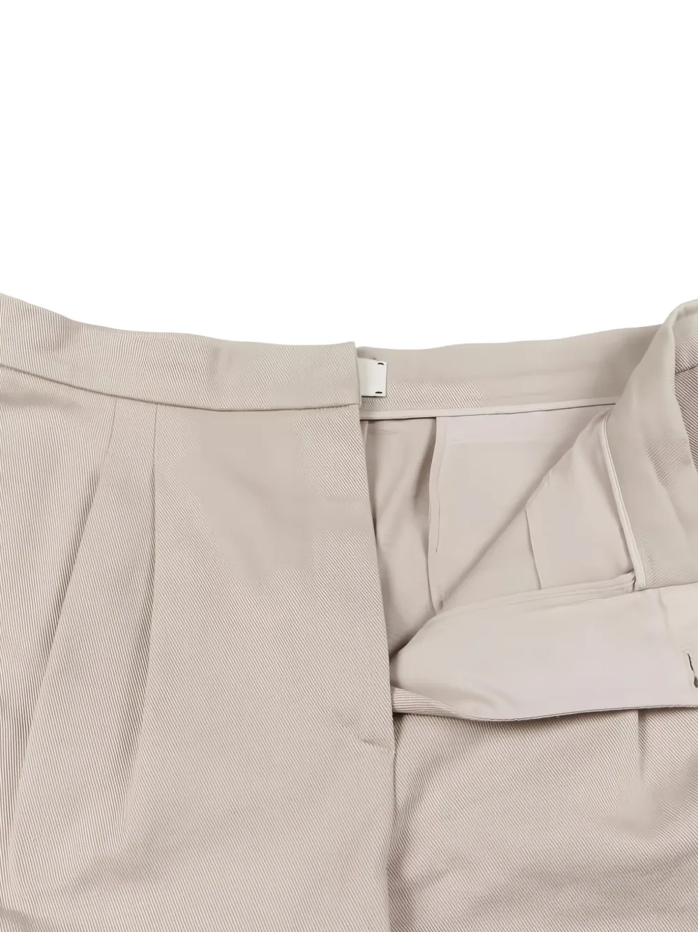 Pre-owned Fendi 2010s Stripe Trousers In Neutral