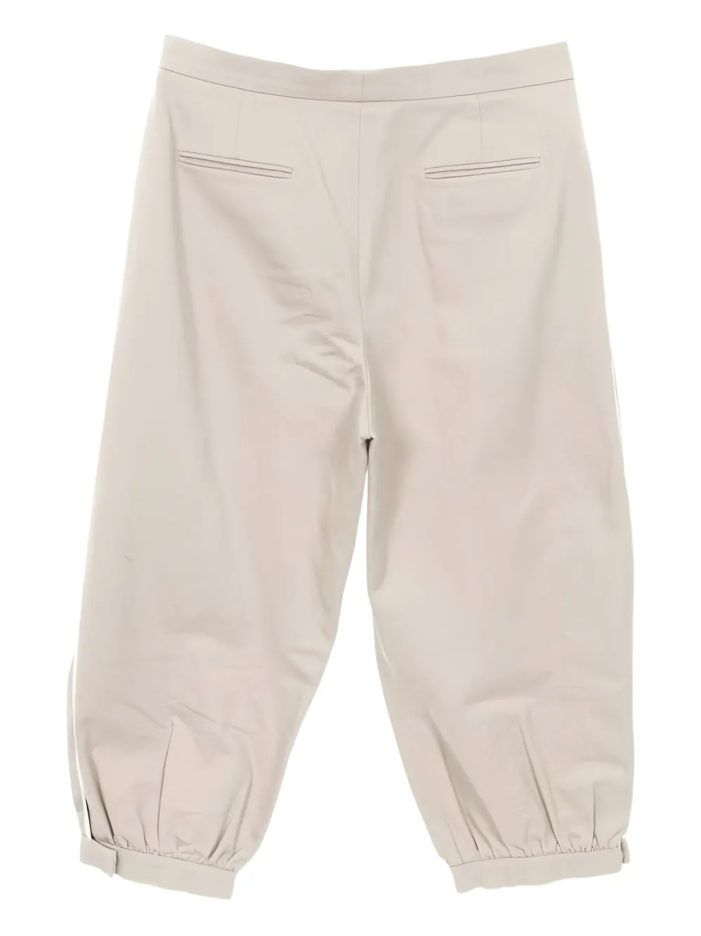 Pre-owned Fendi 2010s Stripe Trousers In Neutral