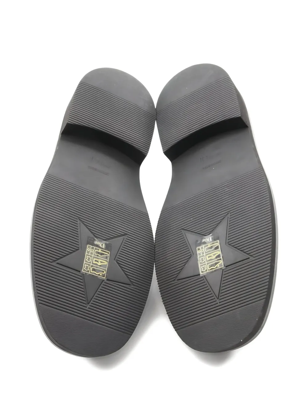 Pre-owned Dior 10s  Boy Leather Loafers In Black