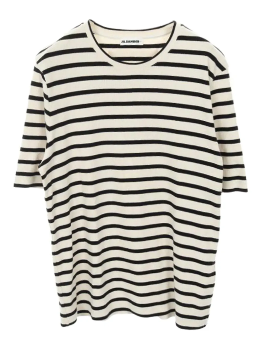 JIL SANDER+ 00s striped crew-neck T-shirt | Neutrals | Image 1