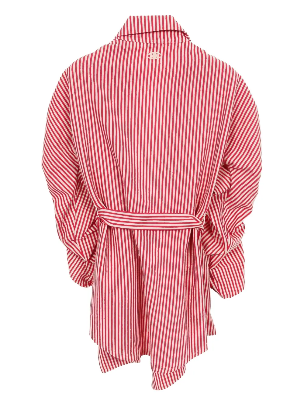 Pre-owned Chanel 1986-1988 Coco Mark Gathered Jacket In Pink