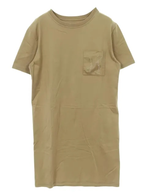 Hermès Pre-Owned 2000s Chaine d'Ancre crew-neck embroidered T-shirt dress