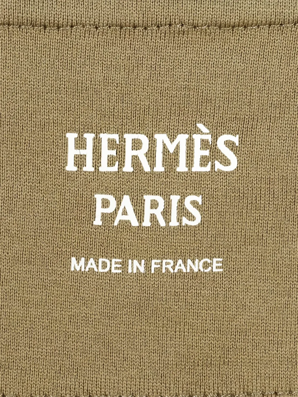 Hermès Pre-Owned 2000s Chaine d'Ancre T-shirtjurk met ronde hals en borduurwerk Groen