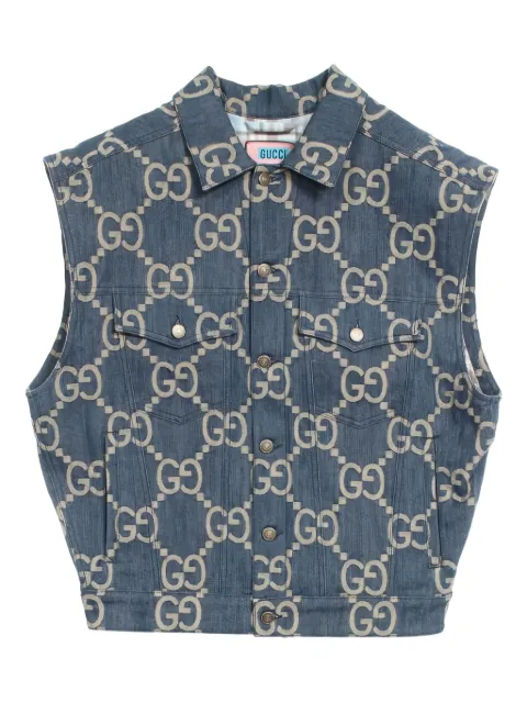 Gucci Pre-Owned 2010s Jumbo GG denim gilet