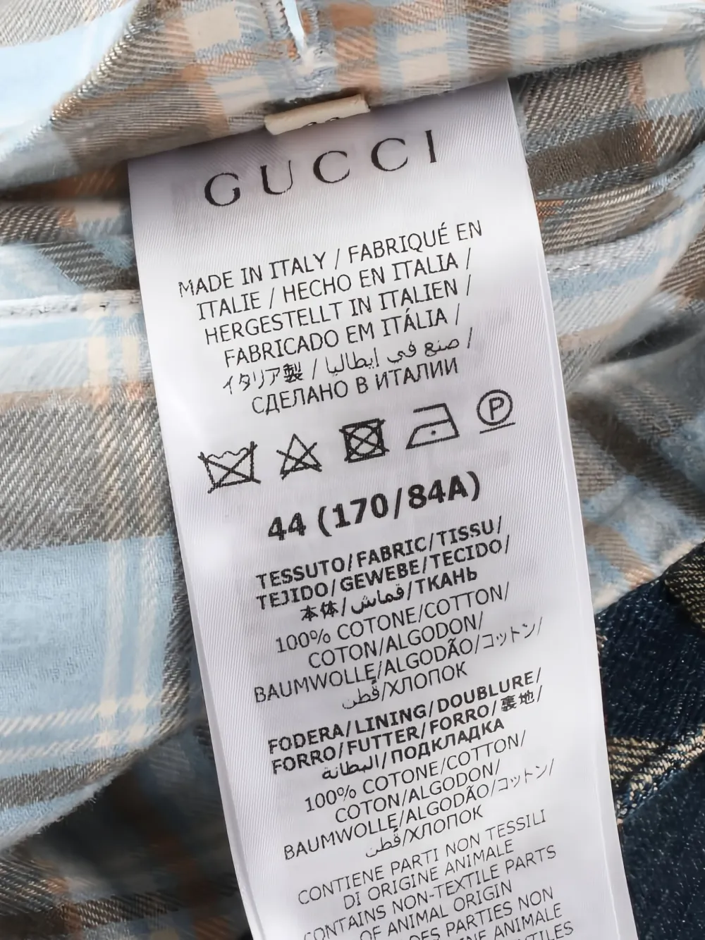 Pre-owned Gucci 2010s Jumbo Gg Denim Gilet In Blue