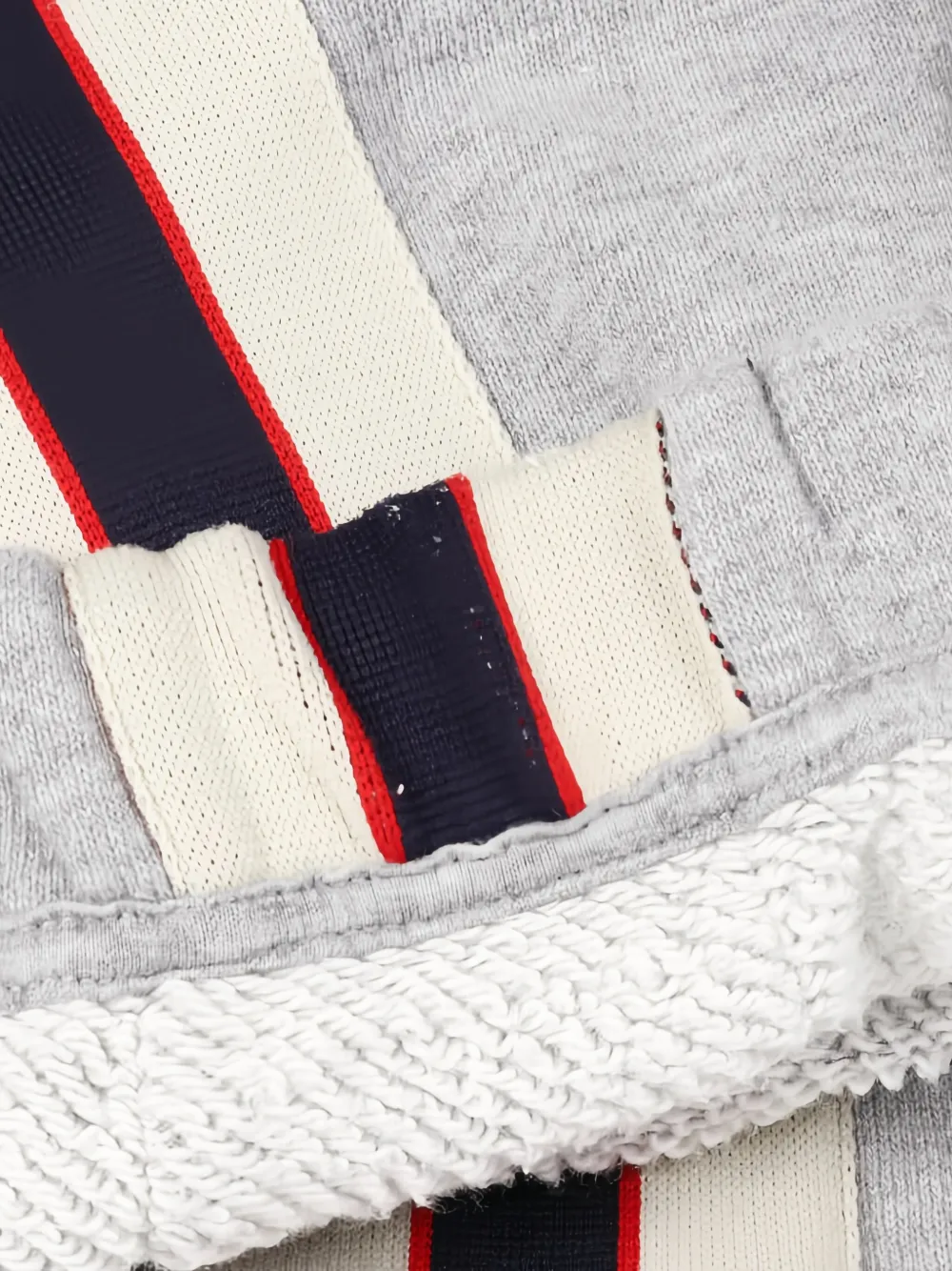 Pre-owned Gucci 2010s Tiger Striped Track Pants In Gray