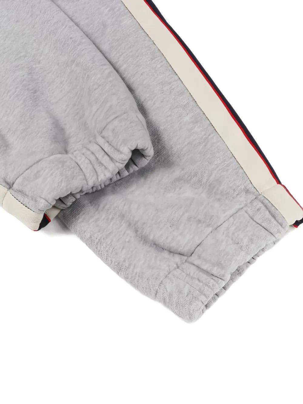 Pre-owned Gucci 2010s Tiger Striped Track Pants In Gray