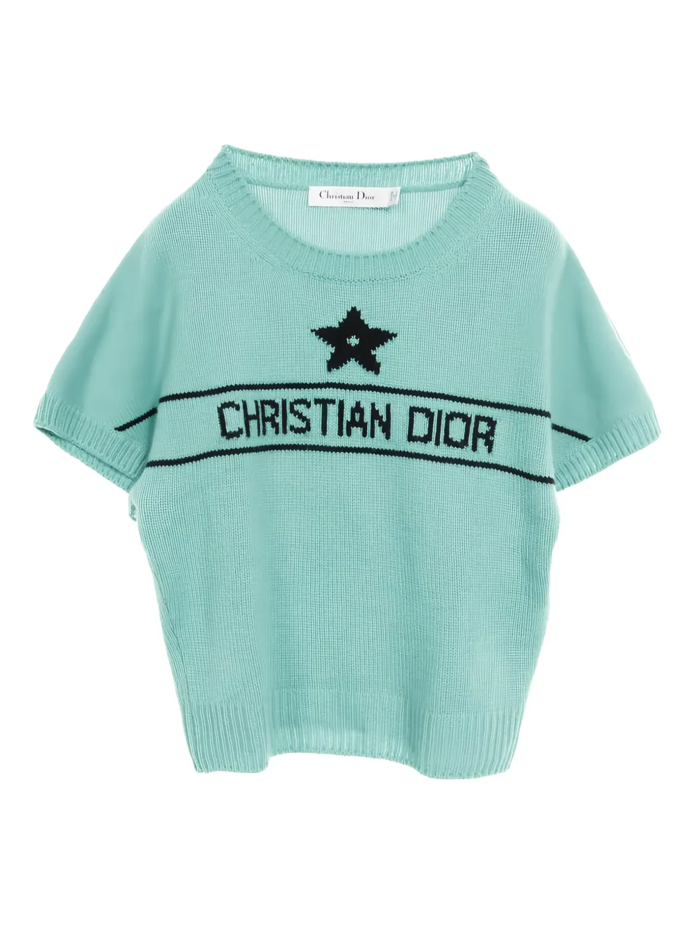 Christian Dior Pre-Owned 2010s logo short-sleeve T-shirt | Blue | Image 1