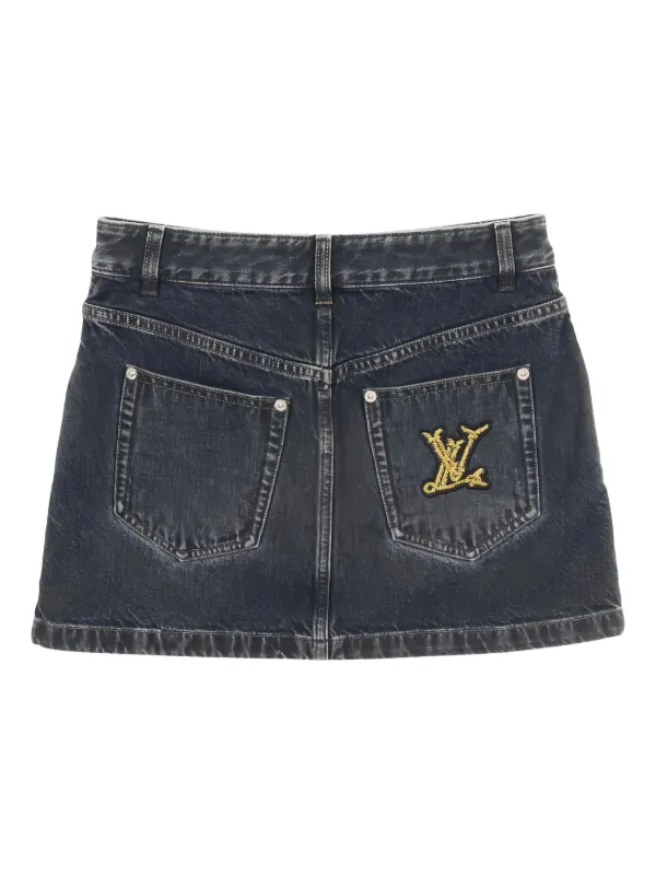 Louis Vuitton Pre-Owned 2020s ノーティカル デニムミニスカート