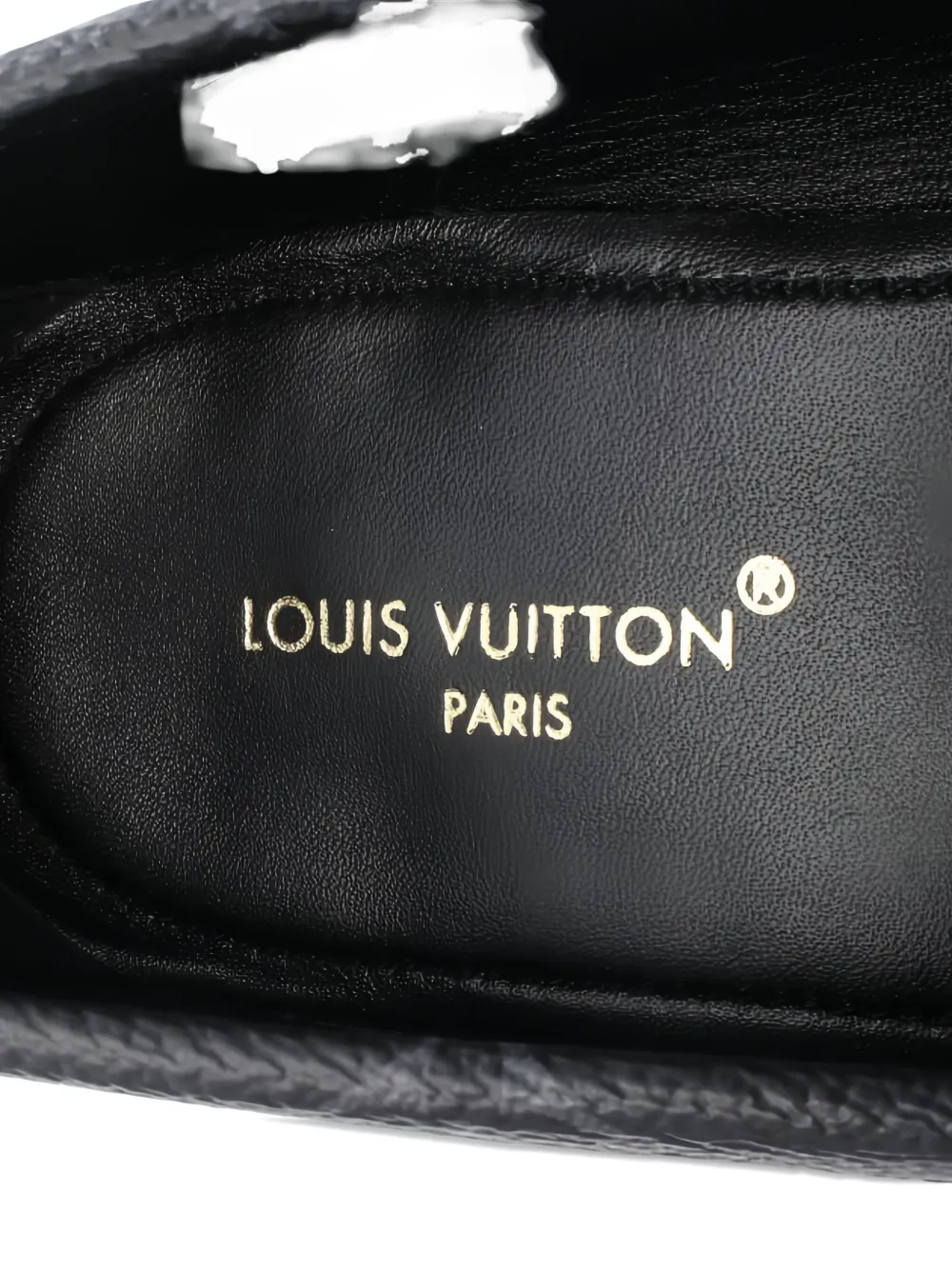 Pre-owned Louis Vuitton 2000s Major Line Monogram Eclipse Loafers In Black