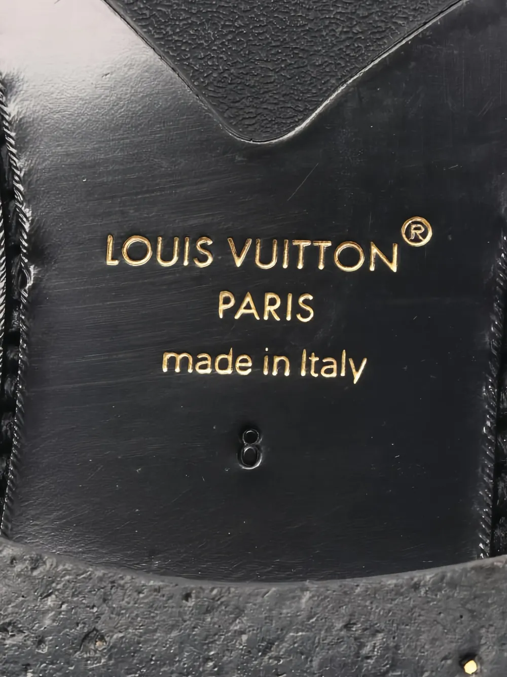 Pre-owned Louis Vuitton 2000s Major Line Monogram Eclipse Loafers In Black