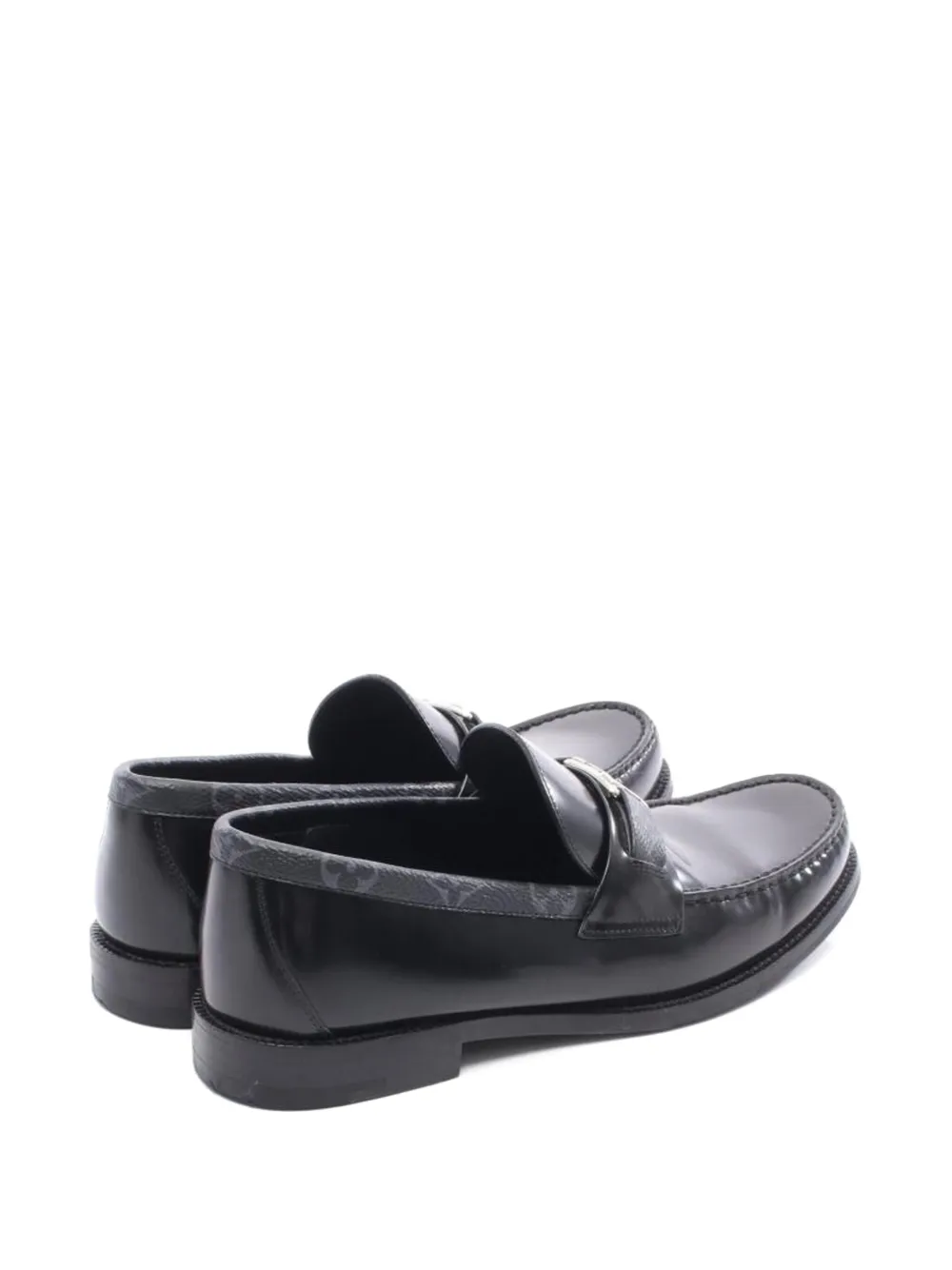 Louis Vuitton Pre-Owned 2000s Major Line Monogram Eclipse loafers | Black | Image 1