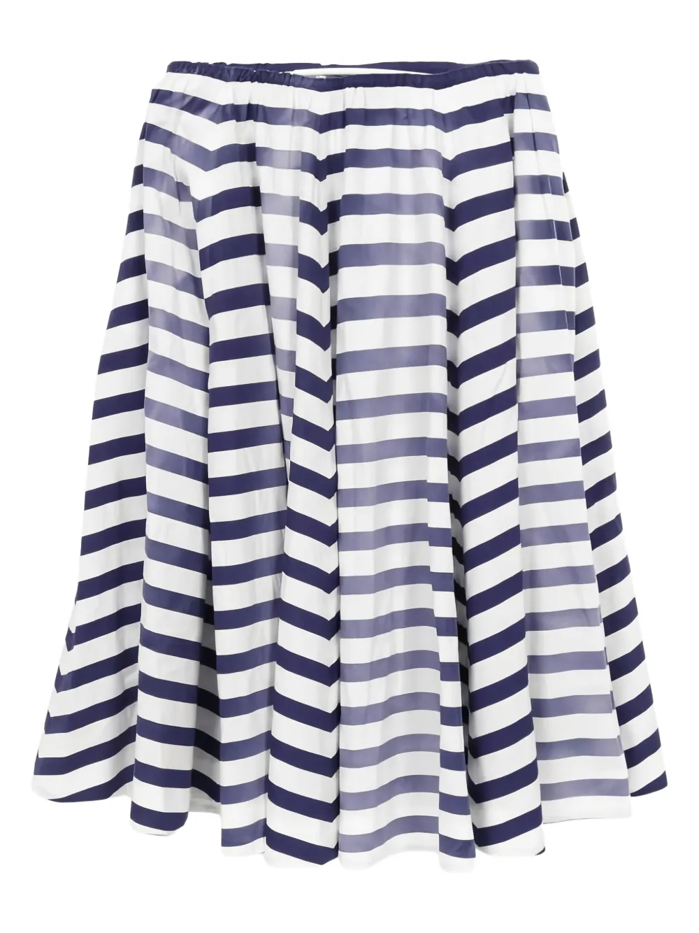 Prada Pre-Owned 2010s striped midi skirt | Blue | Image 1
