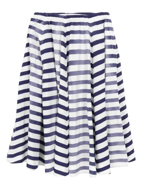 Prada Pre-Owned falda midi de rayas 2010