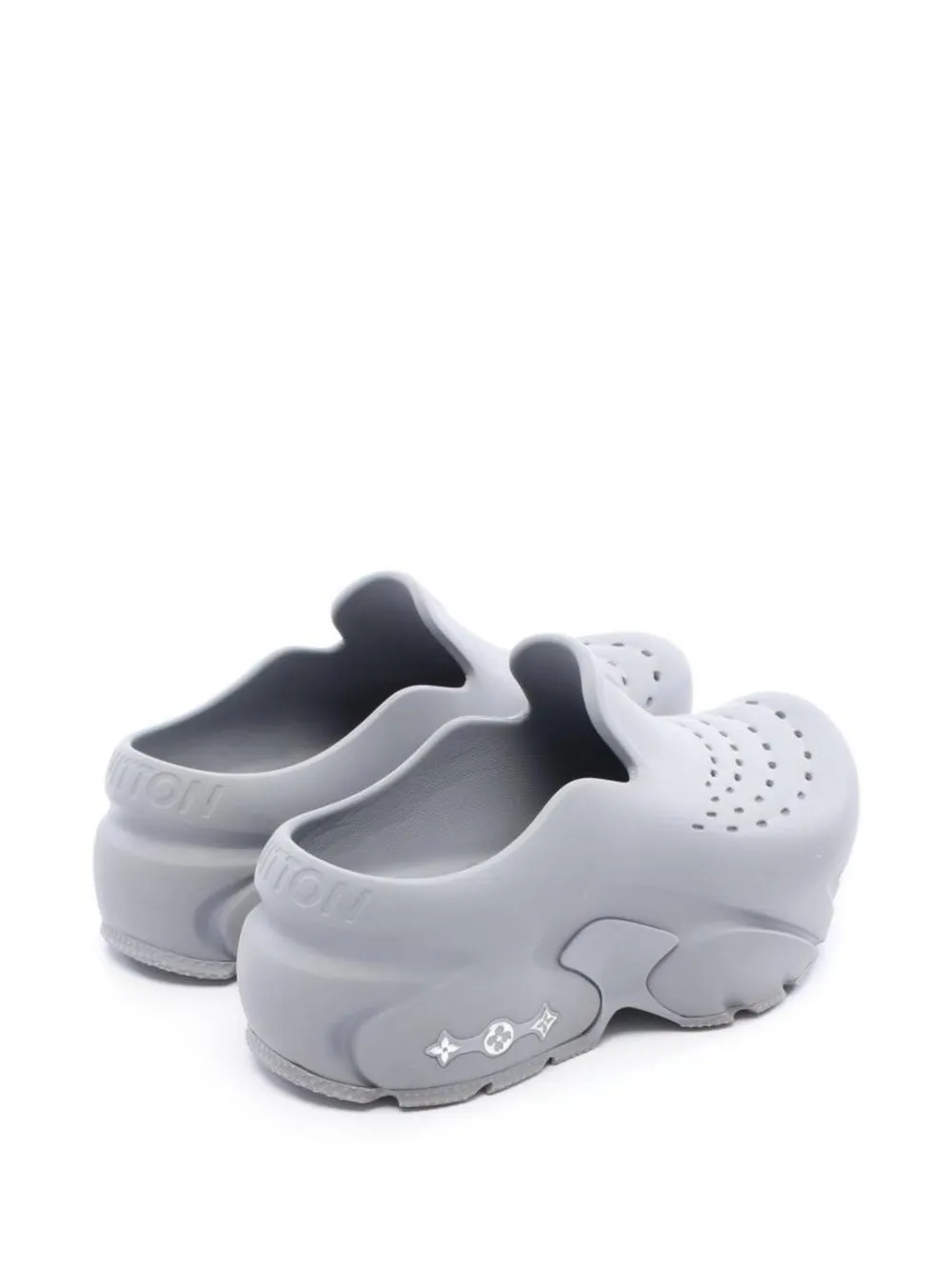 Louis Vuitton Pre-Owned 2000s LV Shark Line perforated clogs | Image 2