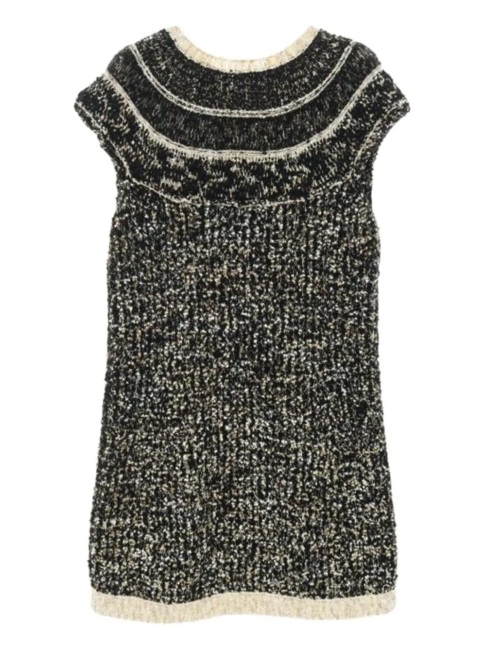 CHANEL Pre-Owned 1986-1988 Coco-mark knit dress | Black | Image 1