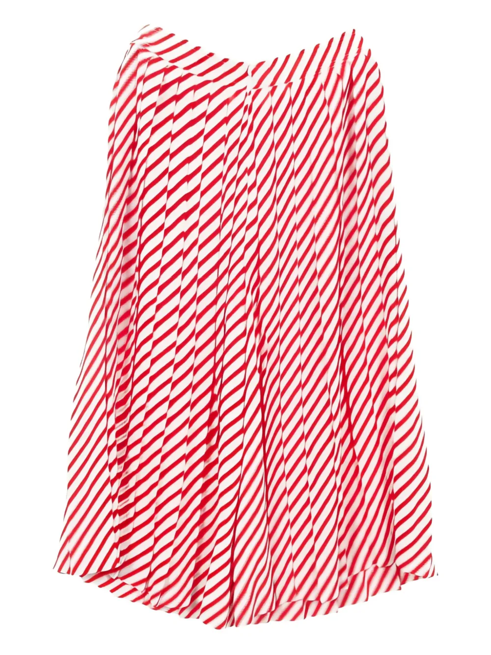 Celine Pre-Owned 2010s geplooide gestreepte broek - Wit