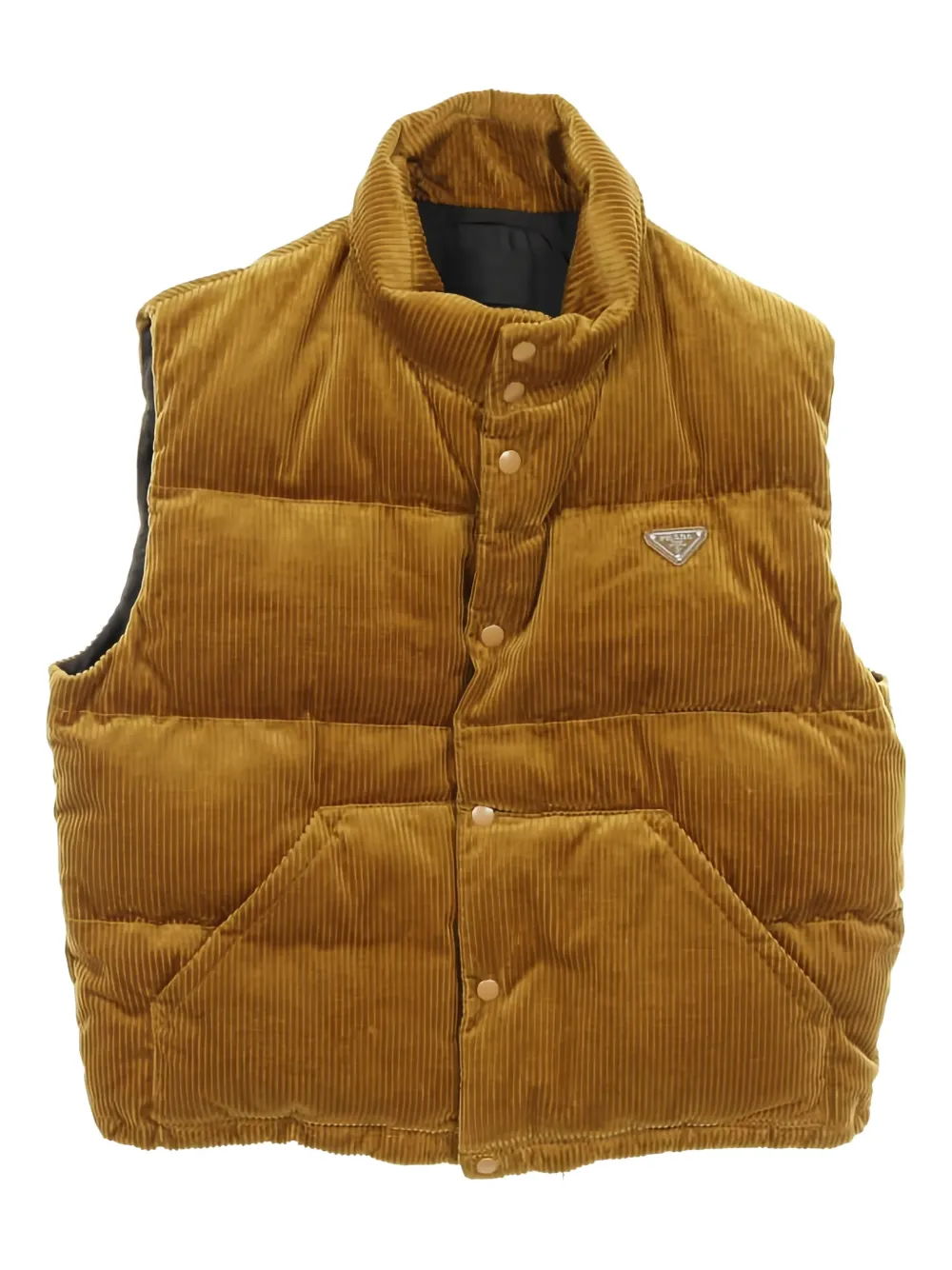 Prada Pre-Owned 2000s corduroy down gilet | Brown | Image 1
