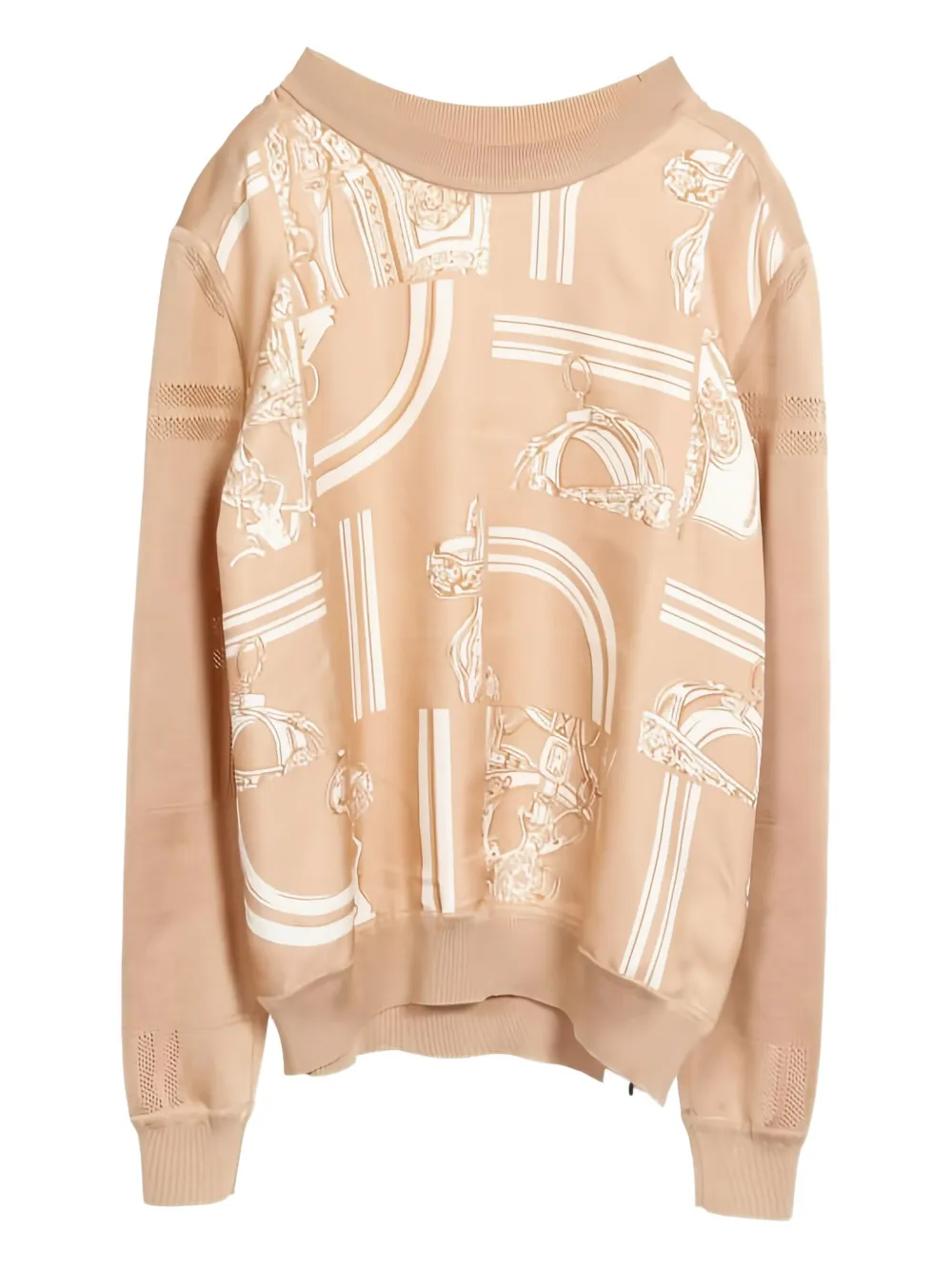 Pre-owned Hermes 2020s En Desordre Finesse Sweater In Neutral