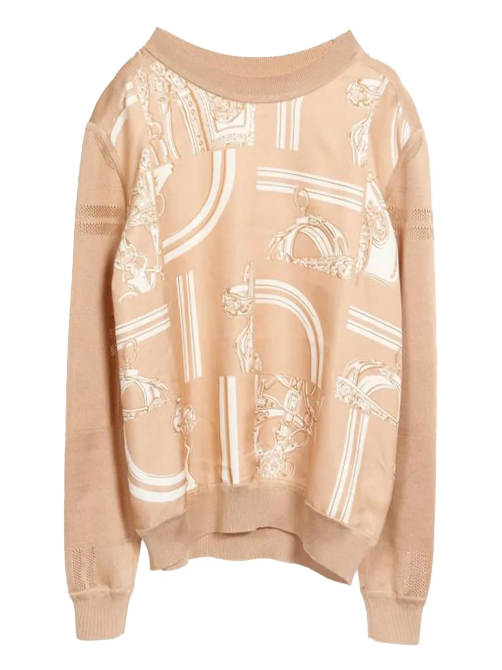 Hermès Pre-Owned 2020s  En Desordre Finesse sweater | Neutrals | Image 1