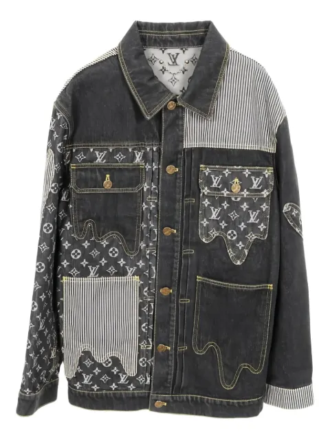 Louis Vuitton Pre-Owned chamarra de mezclilla con monograma en colaboración con Nigo 2010