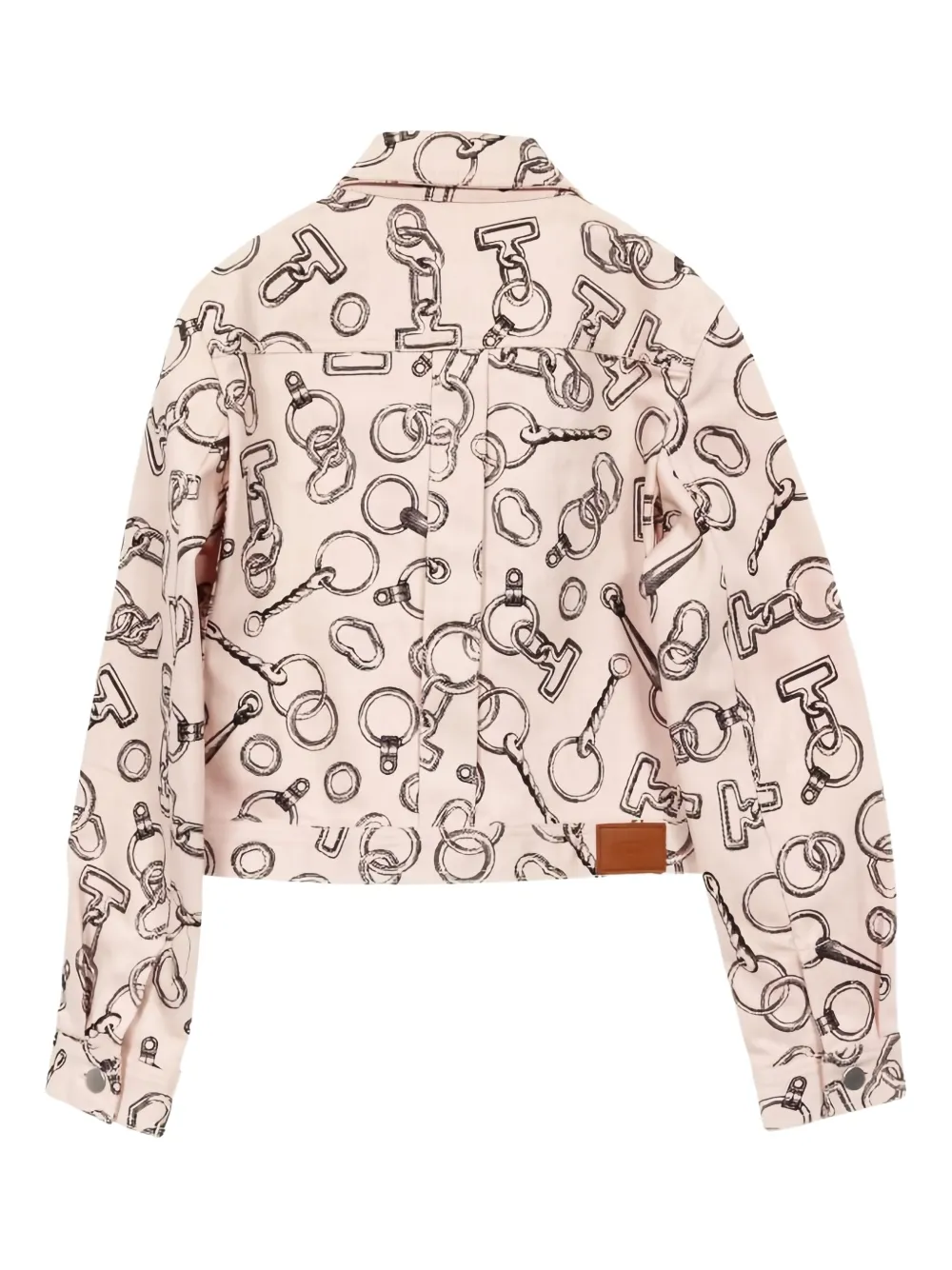 Hermès Pre-Owned chamarra de mezclilla estampada 2010 | Image 2