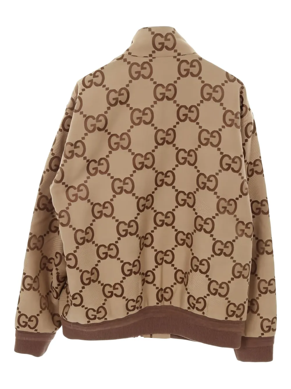Pre-owned Gucci 2010s Jumbo Gg Jacket In Neutral