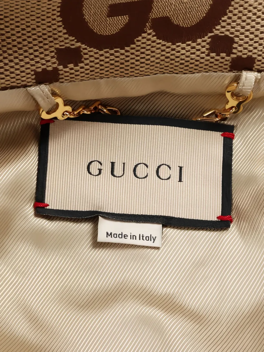 Pre-owned Gucci 2010s Jumbo Gg Jacket In Neutral