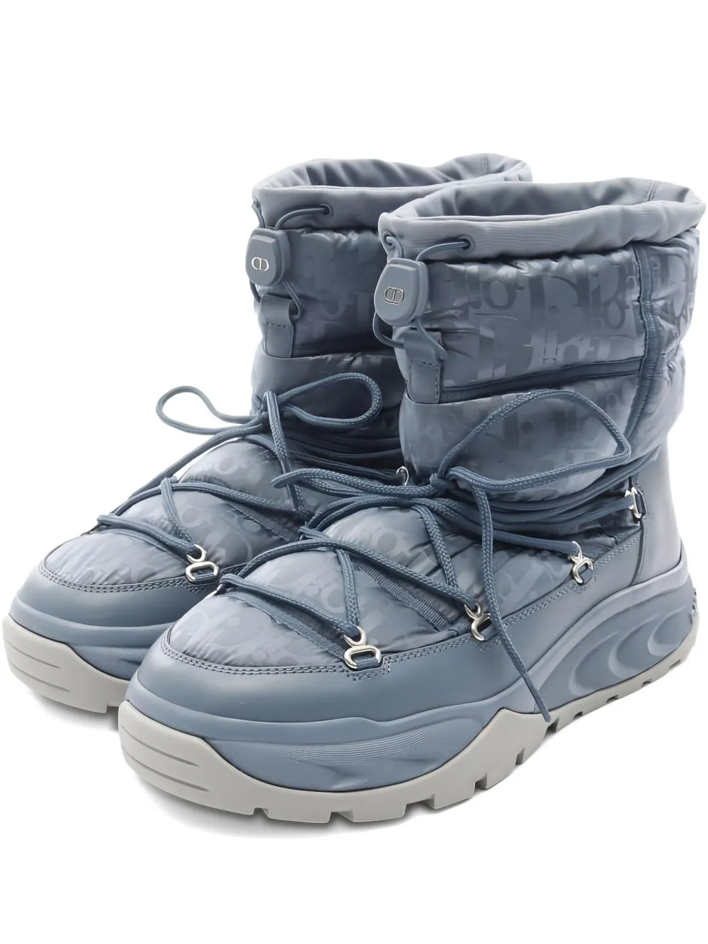 Christian Dior Pre-Owned 2010s 40mm Oblique lace-up boots | Blue | Image 1
