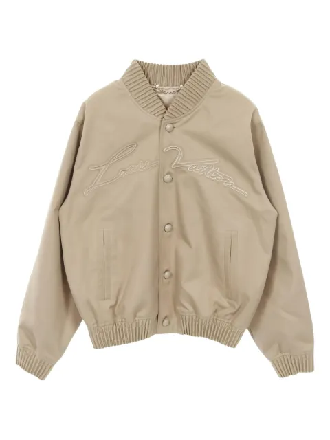 Louis Vuitton Pre-Owned 2010s embroidered-logo bomber jacket