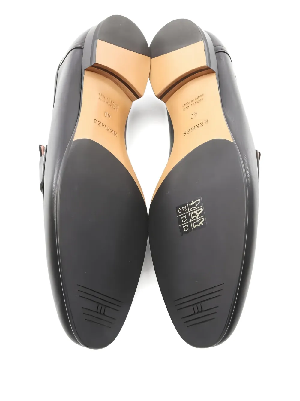 Hermès Pre-Owned 2020s loafers met H-gesp - Zwart