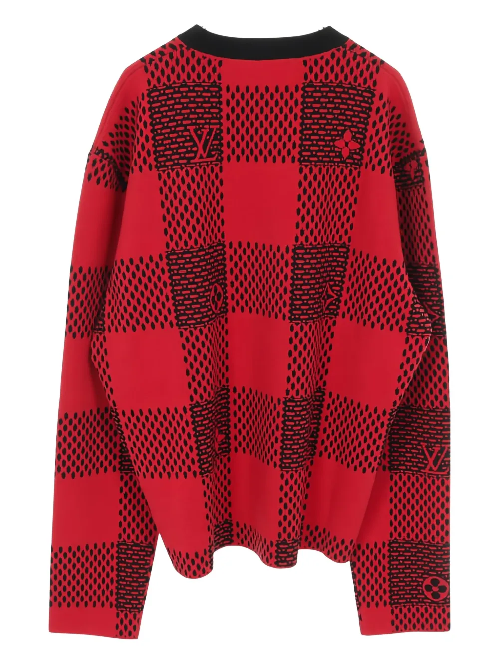 Louis Vuitton Pre-Owned 2020s Damier-pattern wool sweater | Image 2