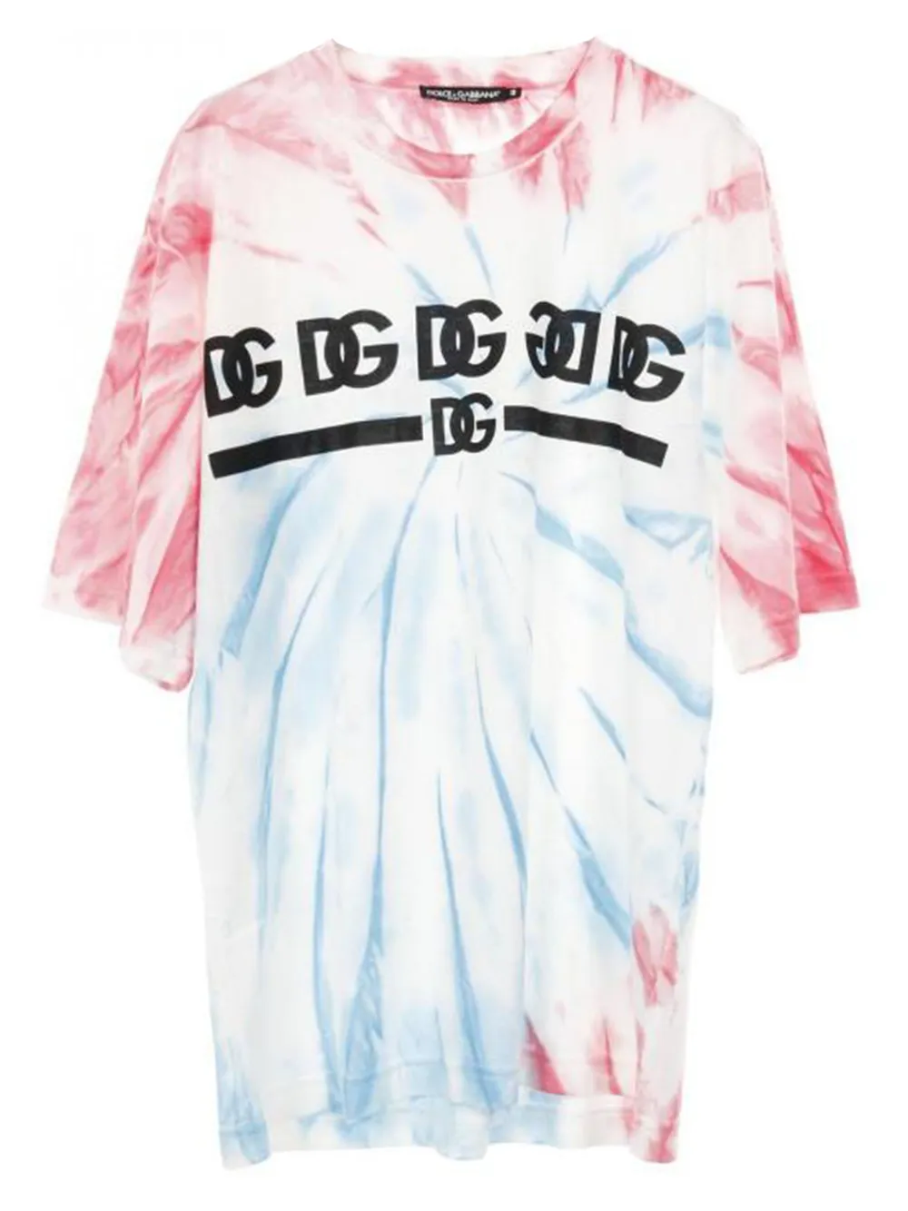 Dolce & Gabbana Pre-Owned 2010s logo tie-dye T-shirt | White | Image 1