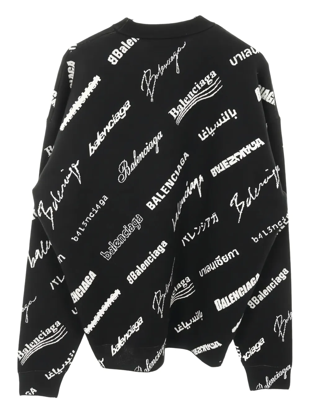 Balenciaga Pre-Owned 2000 logomania knit wool knit | Image 2