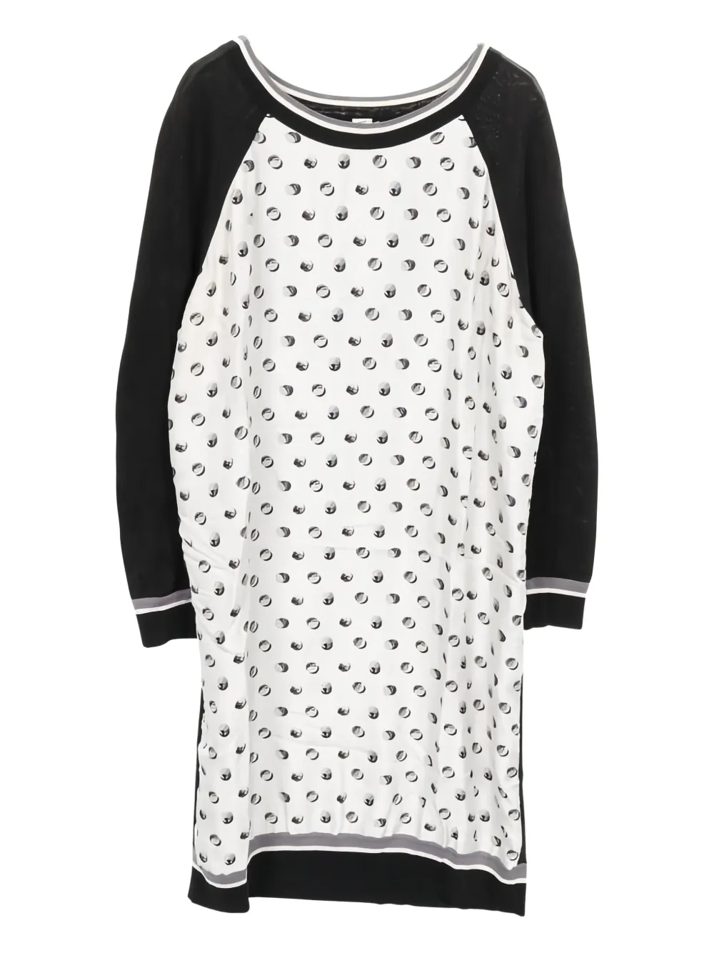 Hermès Pre-Owned 2000 colour-block printed dress | White | Image 1