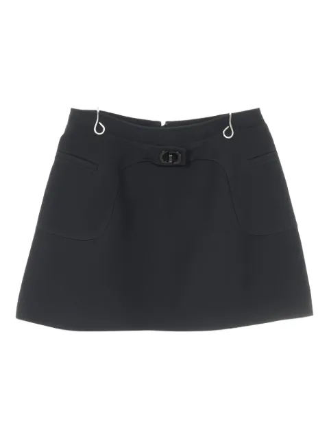 Christian Dior Pre-Owned buckle mini skirt