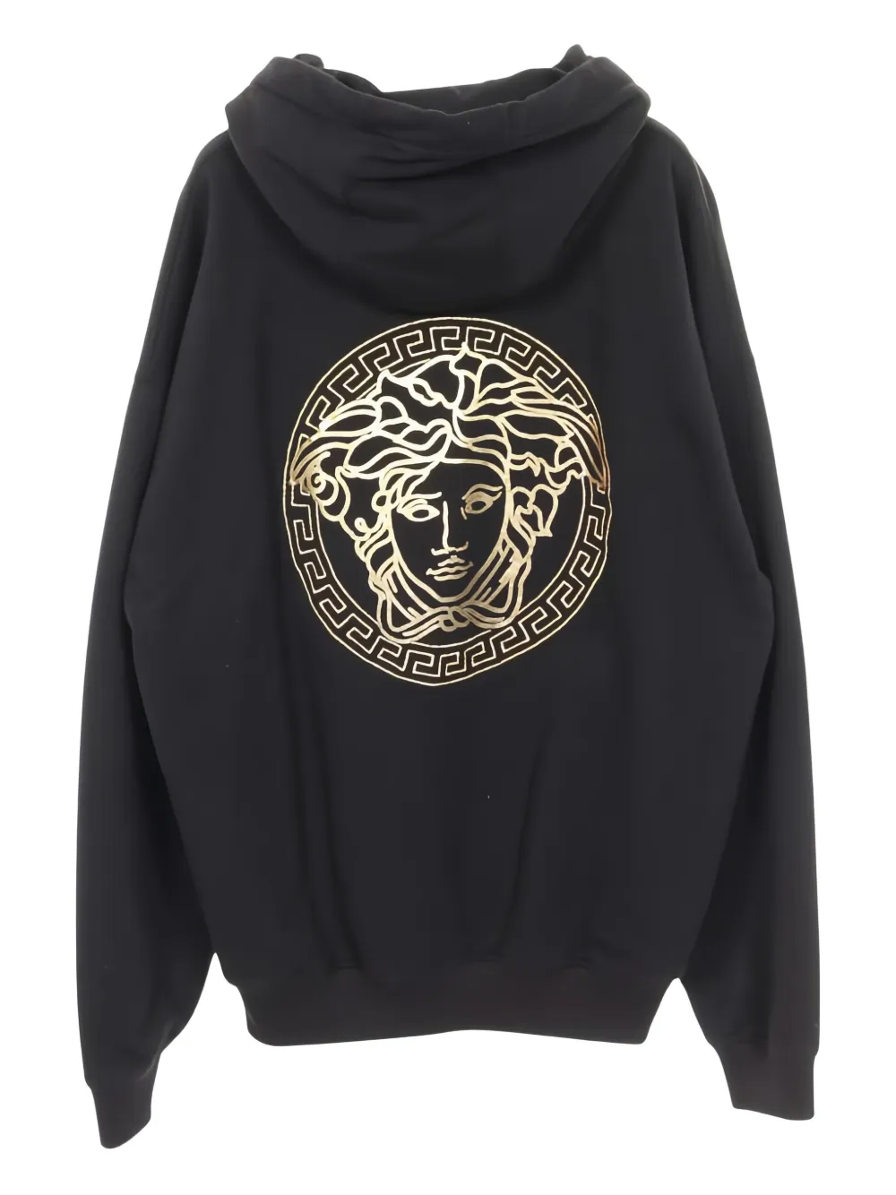 Fendi Pre-Owned x Versace Medusa logo embroidery hoodie | Black | Image 1