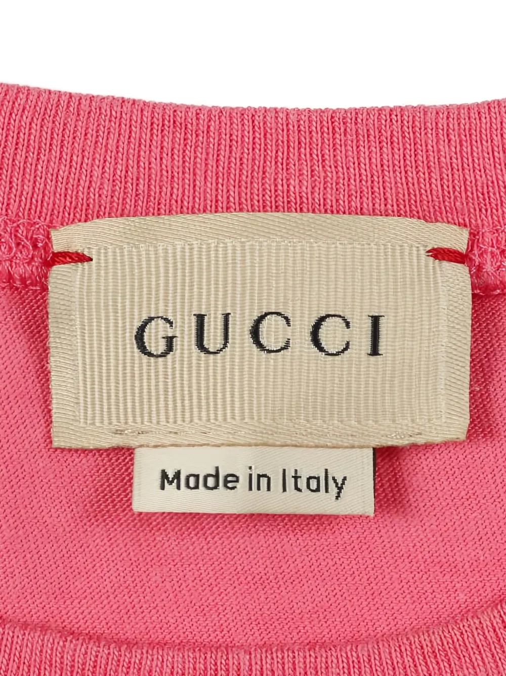 Pre-owned Gucci Interlocking G Star T-shirt In Pink