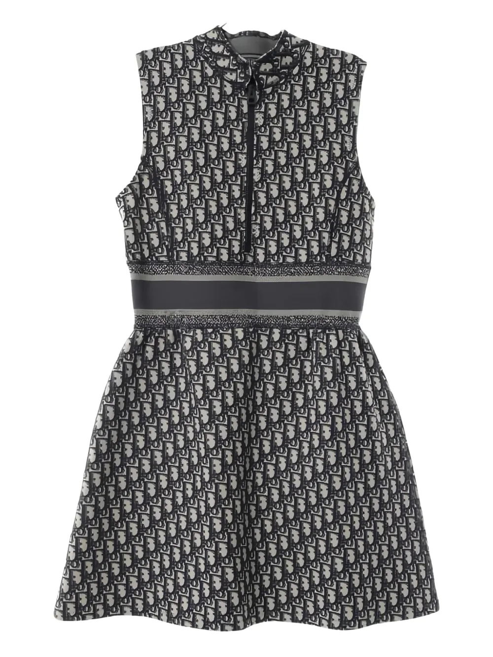 Christian Dior Pre-Owned 2010s Oblique dress - ブルー Christian Dior Pre-Owned 2010s Oblique dress - ブルー
