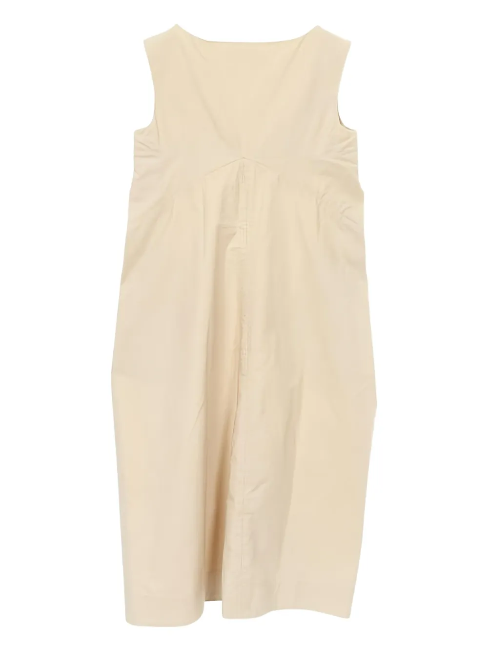 Jil Sander Pre-Owned 2010s V-neck sleeveless dress - Beige