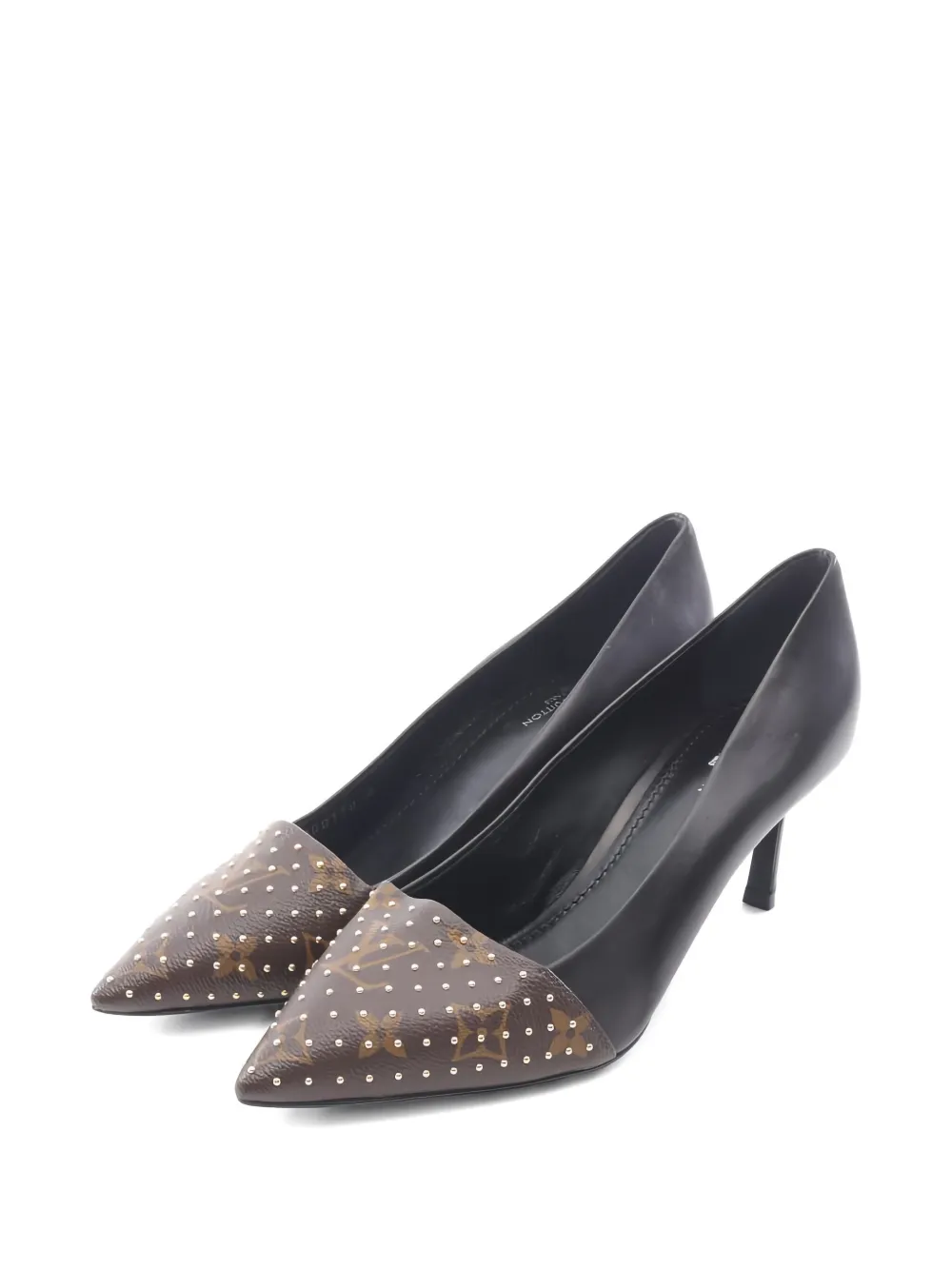 Louis Vuitton Pre-Owned monogram studded pumps - Bruin
