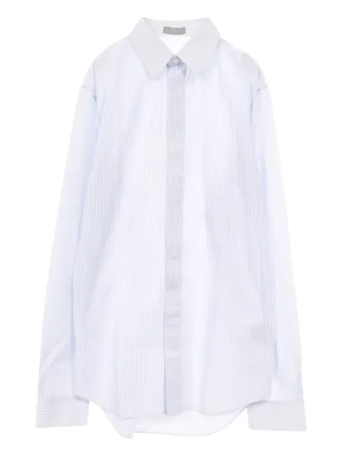 Christian Dior Pre-Owned 2010s x Shawn Stussy stripe logo embroidery shirt