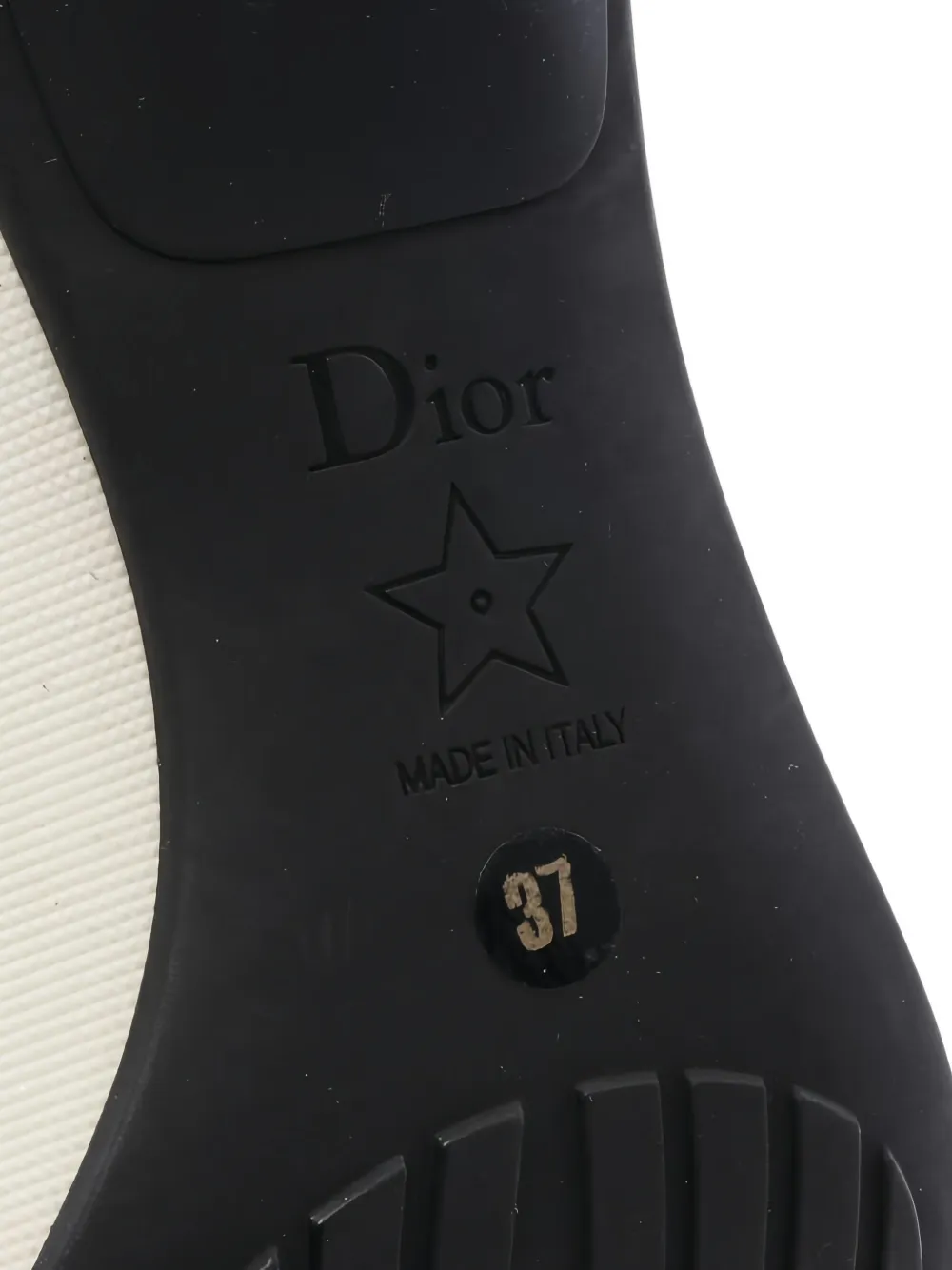 Pre-owned Dior 2010s Embroidery Mesh Boots In Black